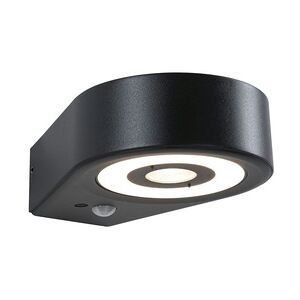 Paulmann LED Außenwandleuchte Silma Bewegungsmelder  IP44  65x186mm 3000K 5,5 /1x0,7W 600lm 230V  Anthrazit Aluminium 94865