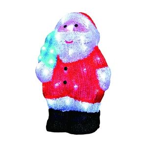 TrendLine LED Acrylfigur Weihnachtsmann 31,5 x 15 cm kaltweiß Außen mit Timer