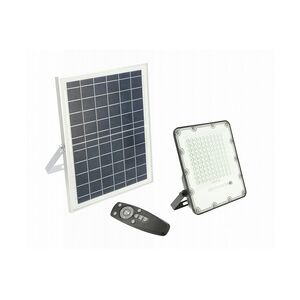 150 Watt LED Solar  Fluter Solarbetrieben  253 x 235 x 37mm mit Fernbedienung Kaltweiß 1500 Lumen