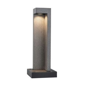 Paulmann LED Pollerleuchte Concrea  IP65  450mm 3000K 6,8W 200lm 230V  Schwarzer Sandstein  Beton 94501