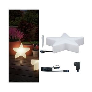 Paulmann Plug & Shine Bundle LED Lichtobjekt Star inkl. 2m-Kabel und Trafo IP67 3000K 2,8W Weiß 5021