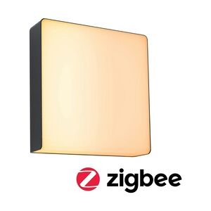 Paulmann LED Außenwandleuchte Smart Home Zigbee3.0 Azalena Bewegungsmelder IP44 250x97mm Tunable Warm 8,5W 700lm 230V Anthrazit Kunststoff#Alu 94842