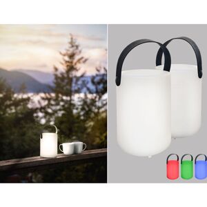 FHL EASY 2er set Outdoor Tischlampen ciro 15cm ohne Kabel mit Fernbedienung & rgb