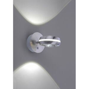 IPERBRIKO Einstellbare dimmbare Led Vista Wandleuchte Rgbw Nickel Ø11 cm Trio Lighting