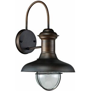 FARO BARCELONA FARO 71140 Wandleuchte ESTORIL 260 E27 15W IP33 Stahl Rostbraun Ø26cm H:47cm dimmbar