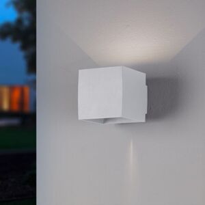 Led Außenwandleuchte Rebecca aus Aluminium in Weiß-matt Up&Down - white - Famlights