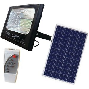 TRADE SHOP TRAESIO Solar energie paneel strahler led weisses licht IP67 mit fernbedienung 200 Watt