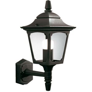 Lighting CPM1-BLACK Wandleuchte Chapel 1xE27 100W Aluminium-Druckguß schwarz H:38cm B:17cm IP44 dimmbar - Elstead