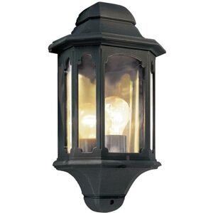 Lighting CP7-BLACK Wandleuchte Chapel 1xE27 100W Druckguss-Aluminium schwarz, Polycarbonat H:38cm B:19cm IP44 dimmbar - Elstead