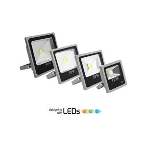 TRADE SHOP TRAESIO Led-scheinwerfer schlank hohe helligkeit weisses licht 10 20 30 50 80 100 120 w IP65 10 Watt