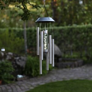 Led Solar Windspiel Bubbly, Edelstahl, 350mm - grey - Star Trading