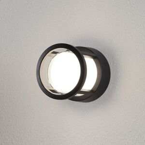 NOVA LUCE Led Wandleuchte Agosto in Schwarz 6W 420lm IP54 rund - Schwarz