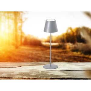 FHL EASY Outdoor Akku Tischlampe cosenza Silber ohne Kabel - led & rgb - Höhe 38cm