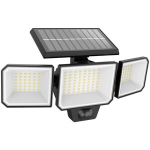 Led Solar Wandleuchte Nysil in Schwarz 3x 2,9W 1000lm - black - Philips