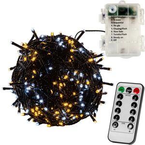 VOLTRONIC® LED Lichterkette Batterie + Fernbedienung