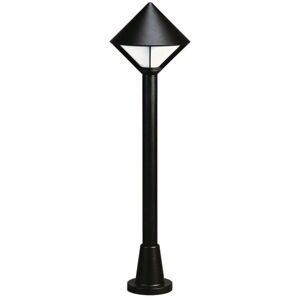 Wegeleuchte A-92424, schwarz, Aluguss, Opalglas, E27, IP44, 950x260mm - Schwarz - Albert