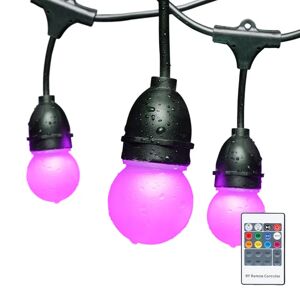 HOFTRONIC™ LED String Light - Bunte Lichterkette - 12 RGB LEDs Farbig - 6.6m - IP65 - Incl. Fernbedienung