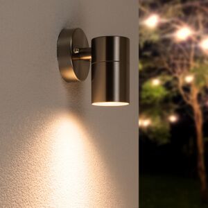 HOFTRONIC™ Mason Wandleuchte - IP44 Spritzwassergeschützt - Wandlampe für Innen und Außen - Inkl. 2700K warm weiße GU10 spot - Dimmbar - Wandlampe aus Edelstahl