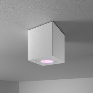 HOFTRONIC™ Gibbon Smart LED Deckenaufbaustrahler  - Quadratisch - IP65 wasserdicht - RGBWW Smart GU10 - WiFi & Bluetooth - Deckenleuchte geeignet für Badezimmer - Weiß