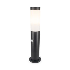 HOFTRONIC™ Dally LED-Sockellampe Schwarz S - Bewegungssensor - Dämmerungsschalter - E27 Fassung - IP44 Wasserdicht - 45 cm - Gartenbeleuchtung - Wegbeleuchtung