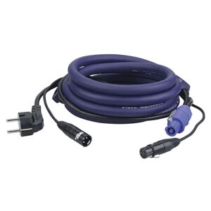 DAP FP06 Power-/Signalkabel 20m Schutzkontakt-P Twist/XLR-XLR Stromkabel Schuko