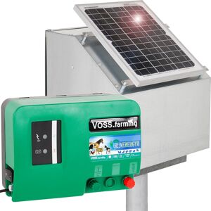 VOSS.farming 12W Solar-Set: Anti-Diebstahlkasten + 12V Weidezaungerät GreenEnergy + Zubehör