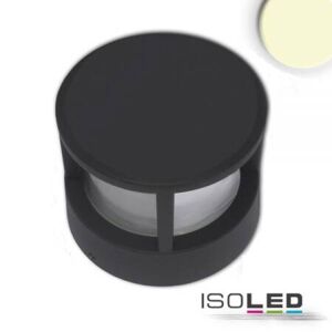 Fiai IsoLED LED Sockelleuchte Poller 5 10cm 6W warmweiß 3000K sandschwarz IP54 EEK G [A-G]