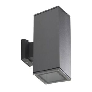 Aluminium Wandleuchte anthrazit Kanlux LART EL zweiflammig 2xE27 230V IP54