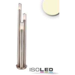 Fiai IsoLED Pollerleuchte 170cm Edelstahl IP44 inkl. 3x E27 LED Leuchtmittel 9W warmweiß...