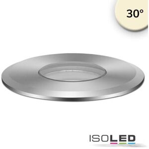 Fiai IsoLED ISOLED Bodeneinbaustrahler rund 55mm Edelstahl 12-24V IP67 3W 30° warmweiß...