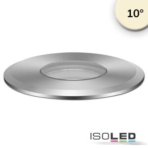 Fiai IsoLED ISOLED Bodeneinbaustrahler rund 55mm Edelstahl 12-24V IP67 3W 10° warmweiß...