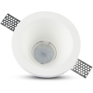 V-Tac Vt-773 Runde Einbaudownlight-Halterung Aus Gips Led Gu10 Und Gu5.3 Φ132mm Sku 3654