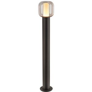 SLV Leuchten & Lampen SLV 1004681 OVALISK 100 FL Outdoor LED Stehleuchte anthrazit CCT switch 3000 4000K