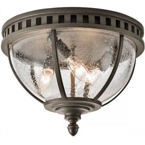 Elstead Lighting Halleron 3-Light Deckenleuchte 3-flammig E14 Londonderry IP44