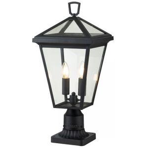 Elstead Lighting Elstead Alford Place Light Sockellaterne 2-flammig schwarz 51cm