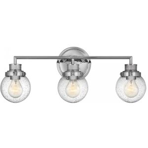 Elstead Lighting Elstead Poppy Wandleuchte 3-flammig Chrom E27 IP44