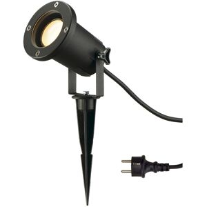 SLV BIG NAUTILUS, Outdoor Spiessleuchte, QPAR51, IP65, schwarz, max. 11W, inkl. 1,5m Kabel mit Stecker - 227410