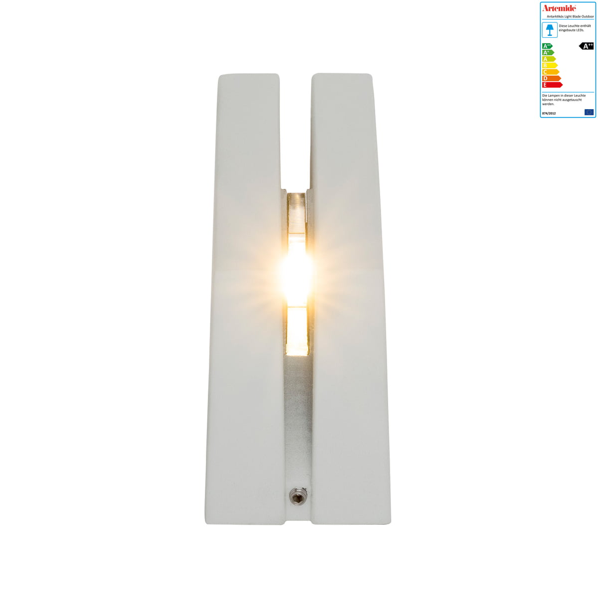 Artemide - Antarktikós Light Blade Outdoor LED-Leuchte, weiß