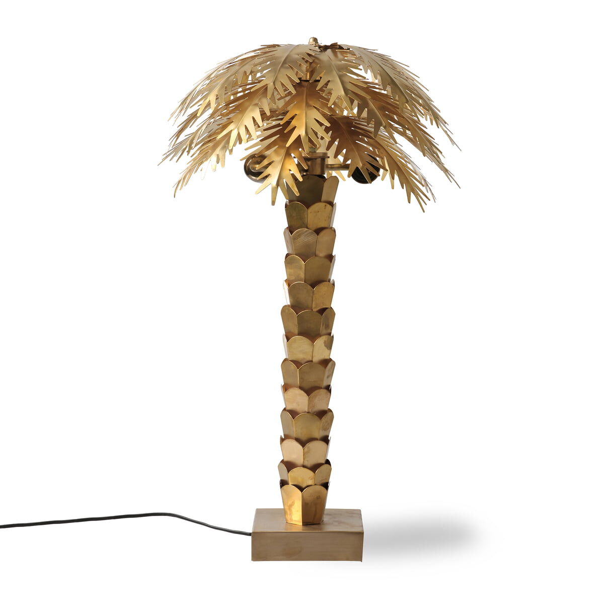 HKliving - Palm Tischleuchte, H 68 cm, messing