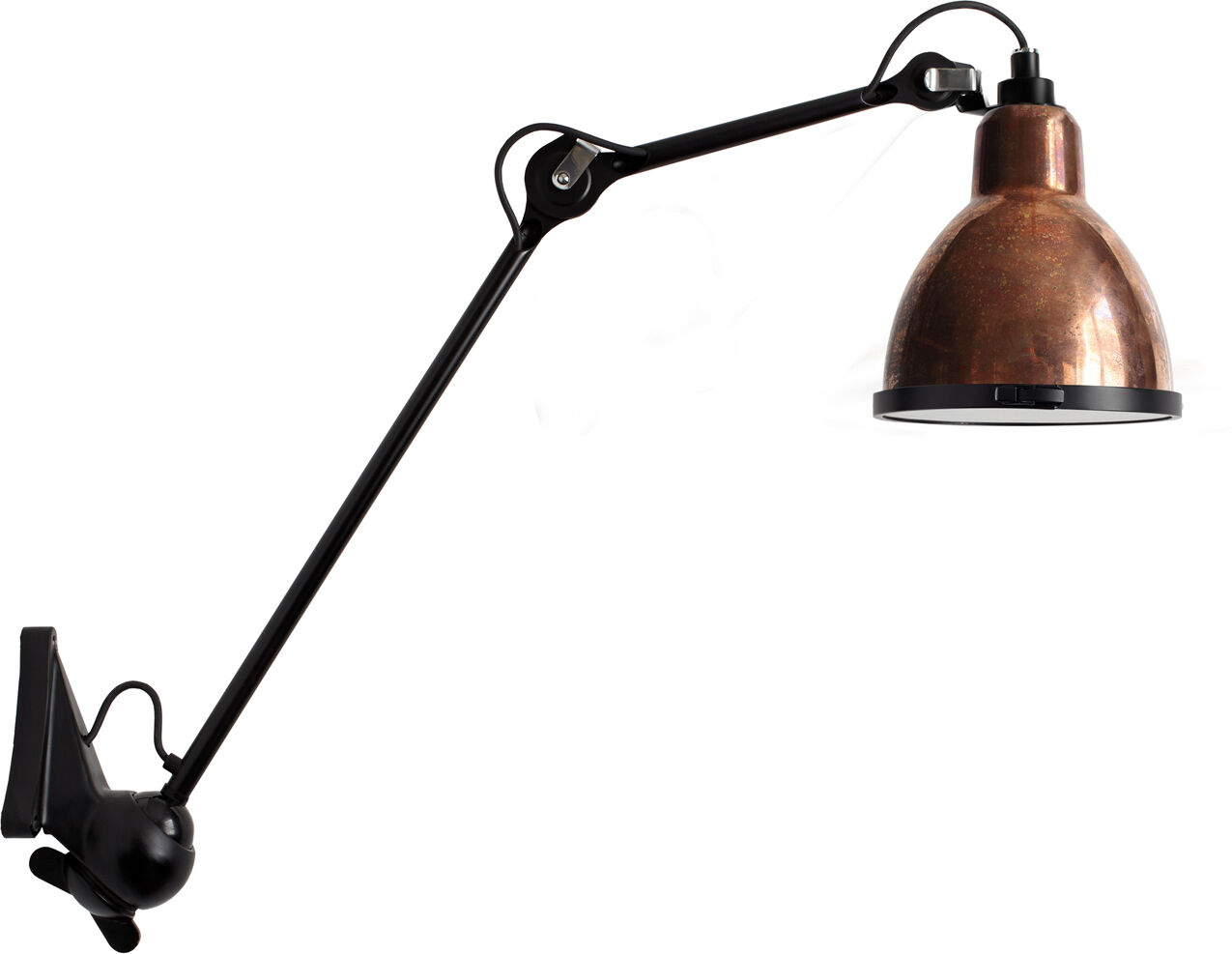 DCW Lampe Gras No 222 XL Seaside, Schirm schwarz