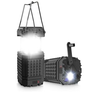 BayOne Solcelle lampe med krumtap og powerbank