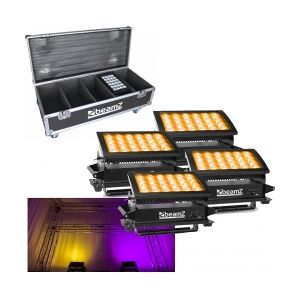 BeamZ Star-Color 360 Wash 4 x Star color 360 1x Flightcase - Pakketilbud TILBUD