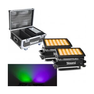 BeamZ Star-Color 360 Wash 2 x Star color 360 1x Flightcase - Pakketilbud TILBUD