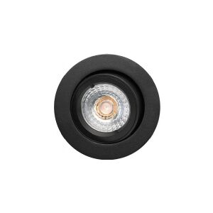 sg armaturen Downlight Jupiter Outdoor LED 6W 3000K, GU10, 230V, sort