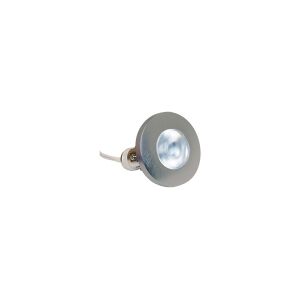 Nordtronic Viola Mini Downlight 350mA, 2W LED 2700K, udendørs, børstet stål