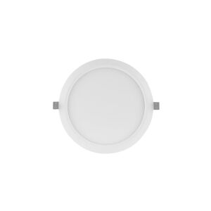 LEDVANCE DOWNLIGHT SLIM - Wall/ceiling recessed lamp - LED - 18 W - køligt hvidt lys - 4000 K - rund - hvid