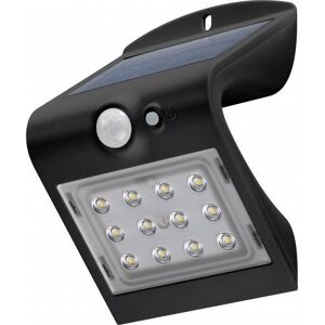 Led Solcelle Lampe M/bevægelsessensor - 1.5w - Sort