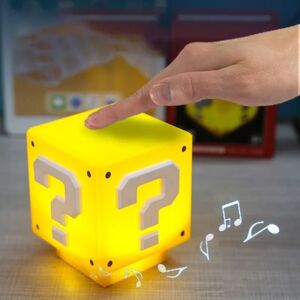 Mini Mario Spørgsmålstegn Bloklampe, LED Cube Lights med Samme So