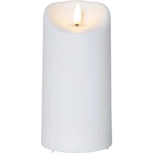 Bloklys Flamme LED, INDENDØRS/UDENDØRS Star Trading White 15 cm