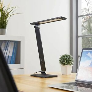 Lucande Salome - dæmpbar LED skrivebordlampe, sort